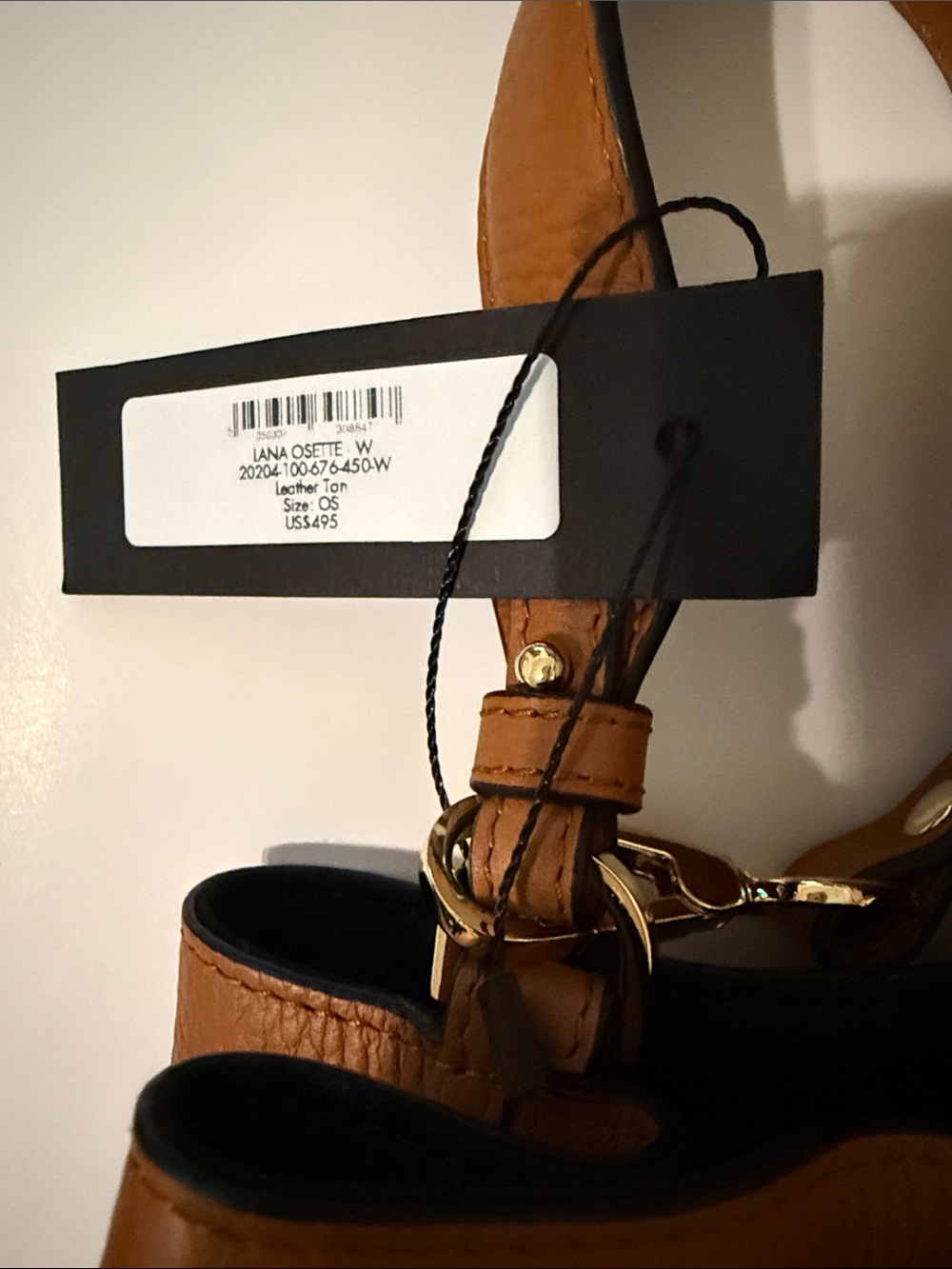Strathberry Lana Osette Tan Leather Crossbody NWT - Picture 9 of 16